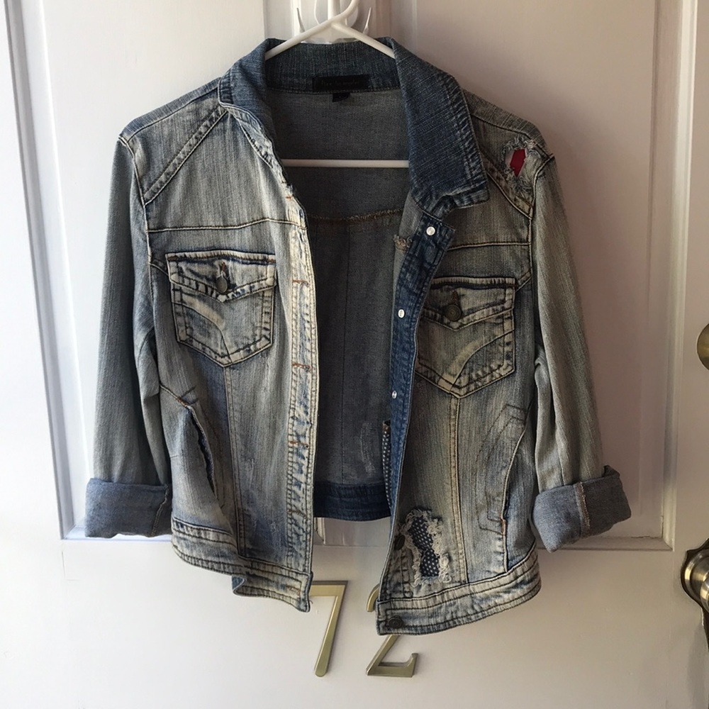 American flag jean jacket